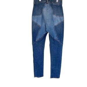 Revice Jeans High Waisted Star‎ Patch Denim Pants Medium Wash